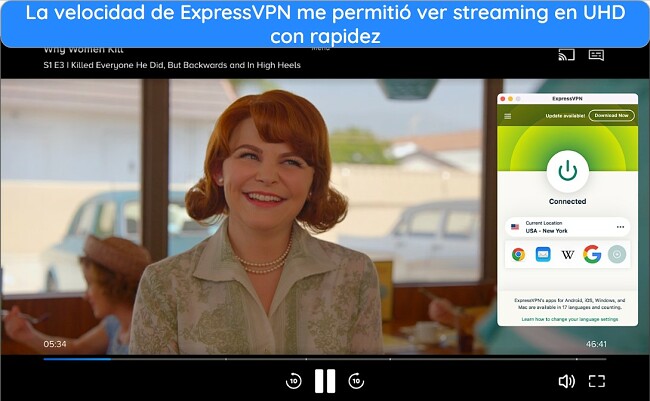 Imagen de una m&aacute;scara con la inscripci&oacute;n 'C&oacute;mo ver Parmount+ con ExpressVPN: Transmisi&oacute;n de Why Women Kill'
