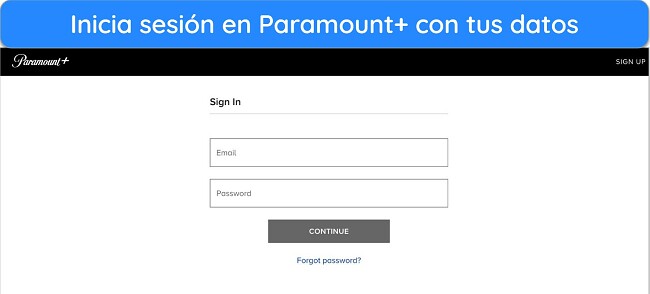 Inicio de sesi&oacute;n en Paramount Plus para ver desde cualquier lugar